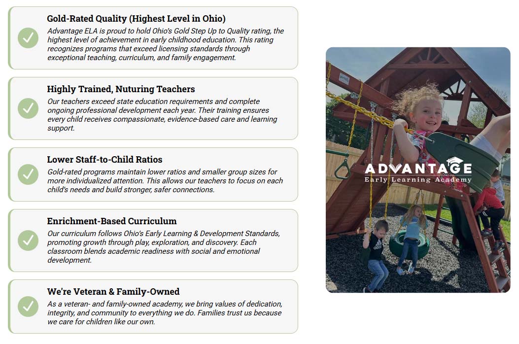 Advantage ELA - Benefits