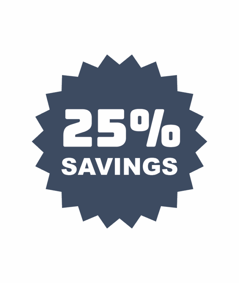 25% Savings