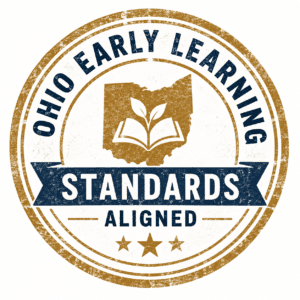 Aela Decorative Gold Seal Stating Ohio Early Learning Standards Aligned