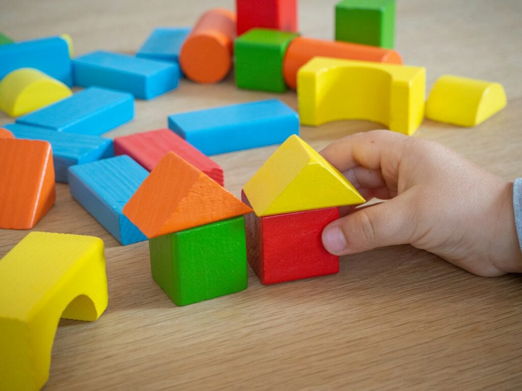 Toddler Hands-On Learning Stock Photography