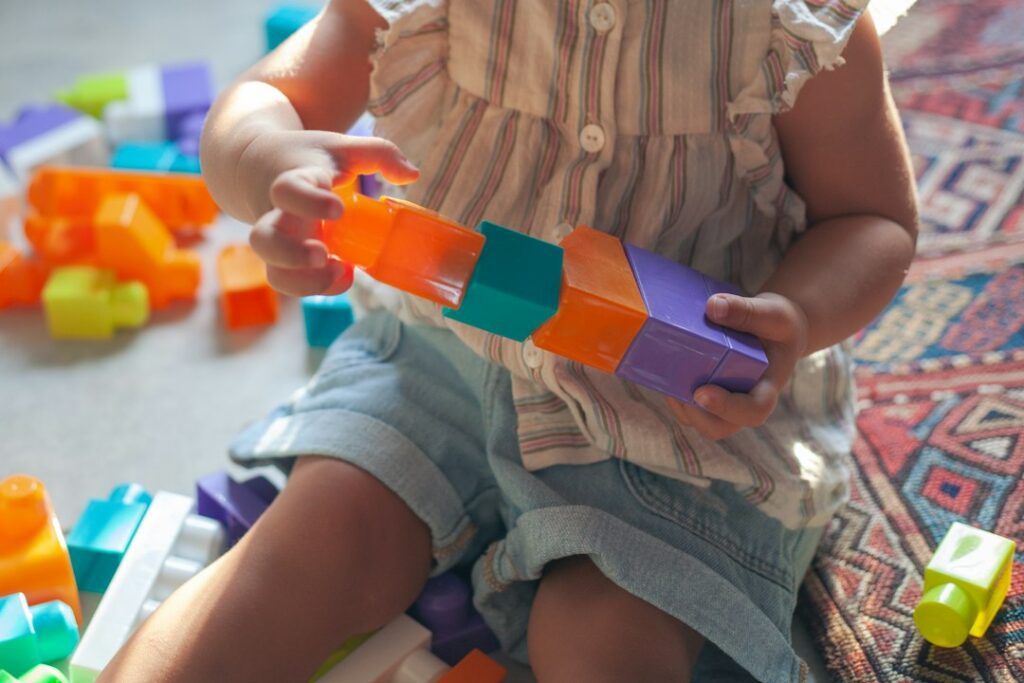 Toddler Playful Exploration Stock Photography